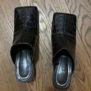 Zara square toe mules